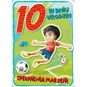 Kartka na 10 urodziny dla piłkarza GM 701