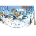 Kartka świąteczna z życzeniami B-T 600