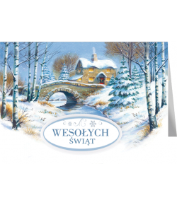 Kartka świąteczna z życzeniami B-T 600