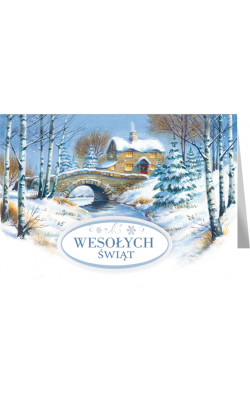 Kartka świąteczna z życzeniami B-T 600