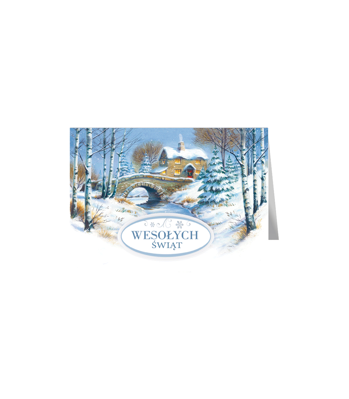Kartka świąteczna z życzeniami B-T 600