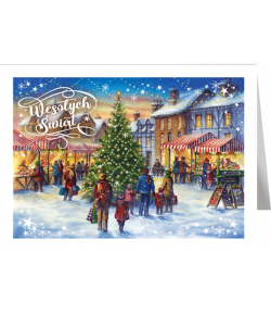 Jarmark Bożonarodzeniowy Kartka świąteczna z tekstem B-T 598