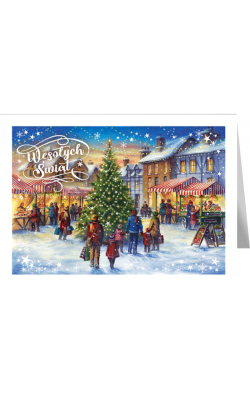 Jarmark Bożonarodzeniowy Kartka świąteczna z tekstem B-T 598