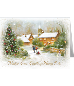 Kartka świąteczna z tekstem B-T 578