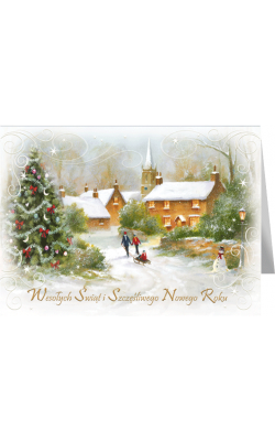 Kartka świąteczna z tekstem B-T 578