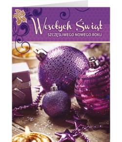 Karnet świąteczny z tekstem N-T 03