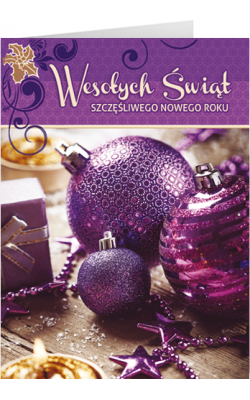 Karnet świąteczny z tekstem N-T 03