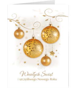Karnet świąteczny z życzeniami K-T 145