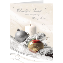 Stroik świąteczny kartka z życzeniami K-T 161