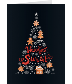 Karnet świąteczny z życzeniami K-T 164