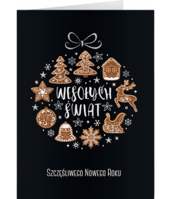 Karnet świąteczny bez życzeń  K-BT 163