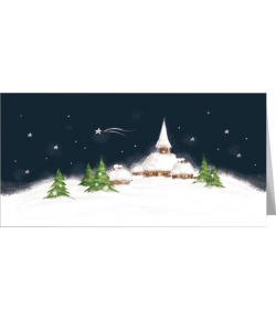 Świąteczny pejzaż zimowy L-T 968