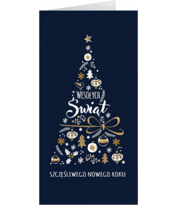 Kartka świąteczna z tekstem L-T 996