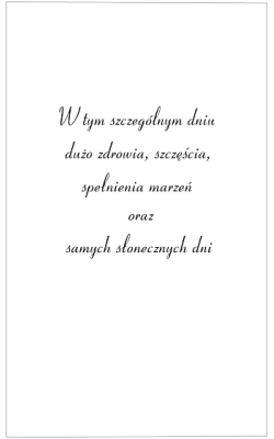 Kartka urodzinowa  PR04