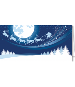 Pejzaż zimowy z Mikołajem  L-T 961