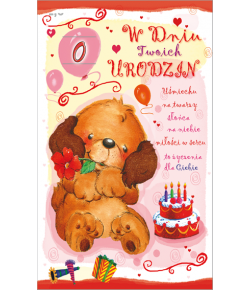 Kartka urodzinowa PR06