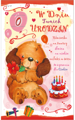 Kartka urodzinowa PR06