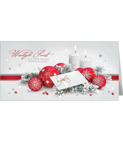 Stroik świąteczny kartka z życzeniami LZ-T 96