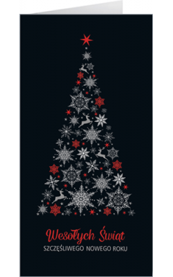 Kartka świąteczna z tekstem LZ-T 90