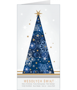 Kartka z choinką bez tekstu LZ-BT 81