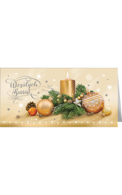 Stroik świąteczny kartka bez życzeń LZ-BT 87