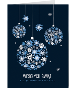 Karnet świąteczny z tekstem GD-T 96