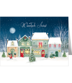 Pejzaż miejski kartka z życzeniami GD-T 100