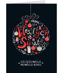 Karnet świąteczny z życzeniami GD-T 105