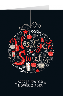 Karnet świąteczny z życzeniami GD-T 105
