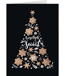 Karnet świąteczny z tekstem GD-T 112