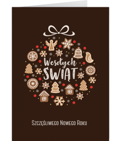 Karnet świąteczny z tekstem GD-T 114