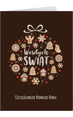 Karnet świąteczny z tekstem GD-T 114