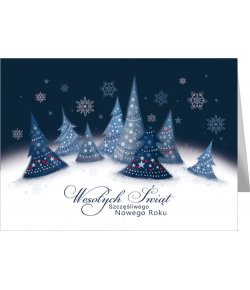 Pejzaż zimowy karnet bez życzeń GD-BT 88