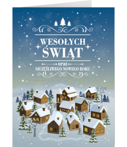 Pejzaż zimowy kartka bez tekstu GD-BT 98