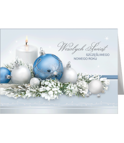 Stroik świąteczny kartka bez życzeń GD-BT 143