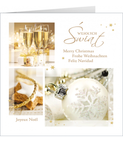 Karnet z życzeniami w kilku językach S-T 26