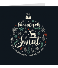 Kartka świąteczna z życzeniami S-T 54