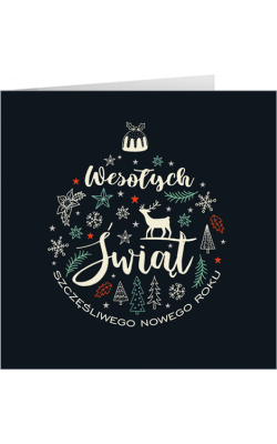 Kartka świąteczna z życzeniami S-T 54