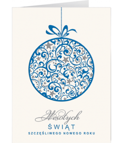 Kartka świąteczna bez życzeń T-BT 12