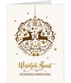 Kartka świąteczna bez tekstu T-BT 17