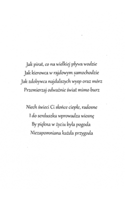 Kartka na czwarte urodziny dla chłopca M 693