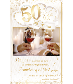 Kartka na 50 Rocznicę ślubu RS10