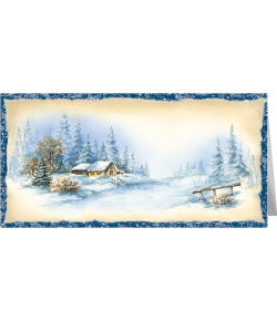 Zimowy pejzaż świąteczny L-T 1004