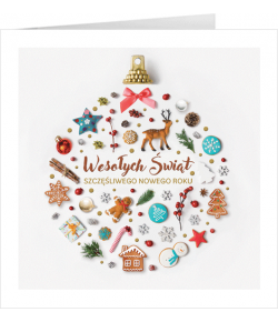 Biznesowa Kartka świąteczna bez życzeń  S-BT 57