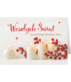 Stroik świąteczny karnet z tekstem GD-T 119