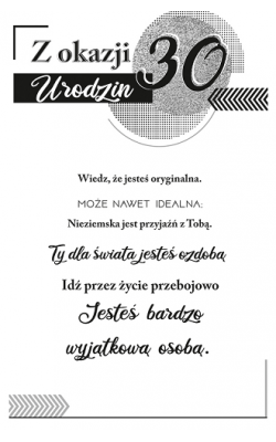 Kartka na 30 urodziny dla koleżanki DH5
