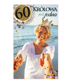 Kartka z okazji  60 urodzin dla kobiety  DH4