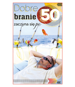 Kartka na 50 urodziny dla mężczyzny DH7