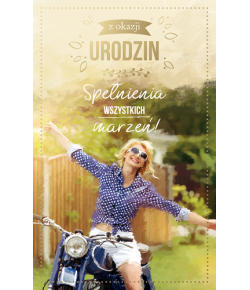 Kartka urodzinowa dla kobiety PAB9