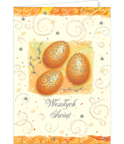 Kartka wielkanocna bez życzeń  PKW-BT 110